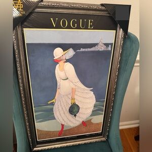 New Vogue Print George Wolf Plank Fashion Woman at Beach Print